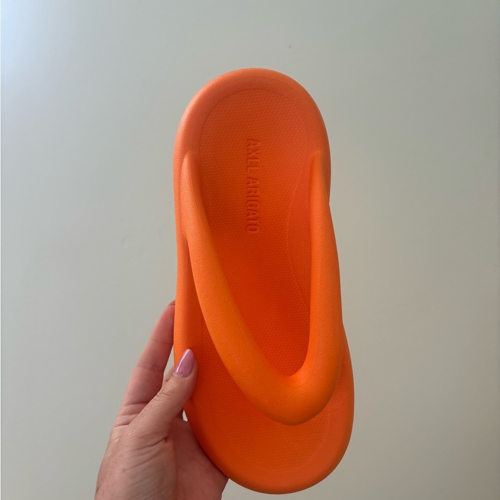 Axel Arigato Orange Flip Flops